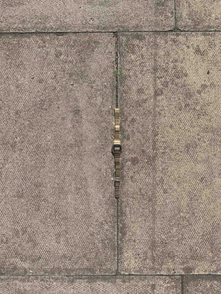 cassio watch on pavement